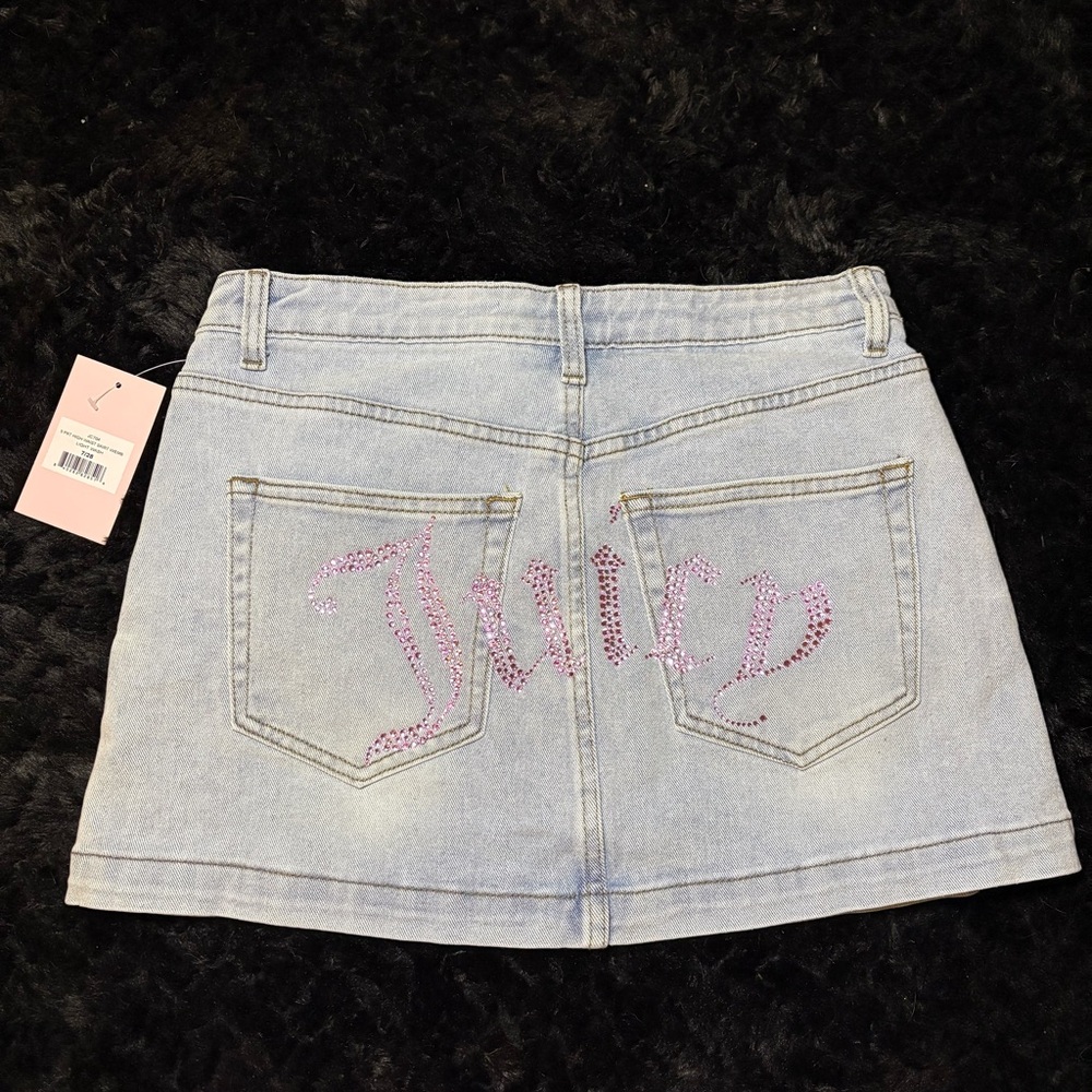 Juicy Couture Light Blue Denim Skirt